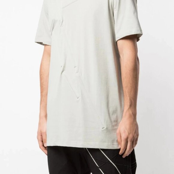 Rick Owens: Runway Aluminum Loose Rod Oyster Level T Shirt SS19 Babel - Picture 14 of 16